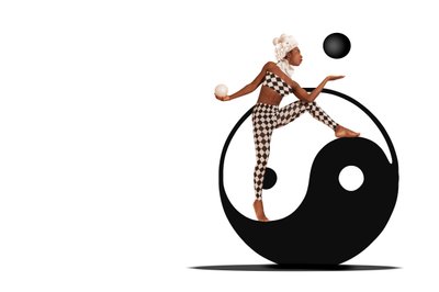 Harlequin Yin Yang Balance - Christine von Diepenbroek