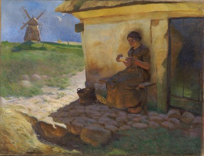 Fille lisant une lettre - Christjern Schobius