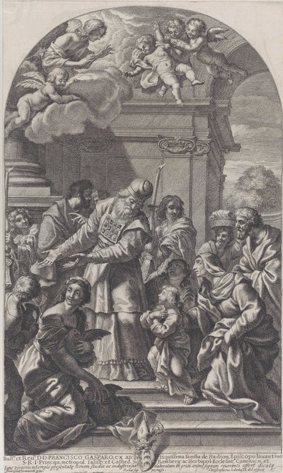 La présentation de la Vierge au Temple, 1670-80. - Christof Lederwasch