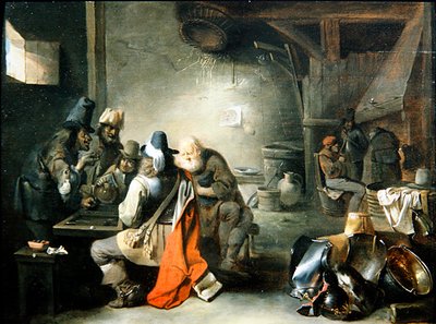 Groupe de personnages jouant au backgammon - Christoffel Jacobsz van der Lamen