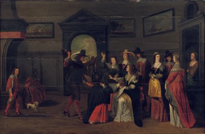 Compagnie élégante jouant au jeu de La Main Chaude à l