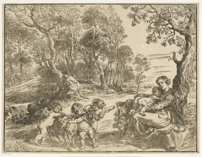 Repos pendant la fuite en Égypte - Christoffel Jegher