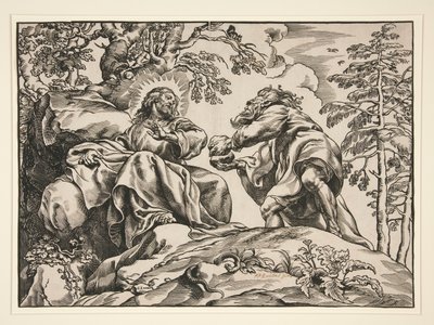 La Tentation du Christ, par le Diable - Christoffel Jegher