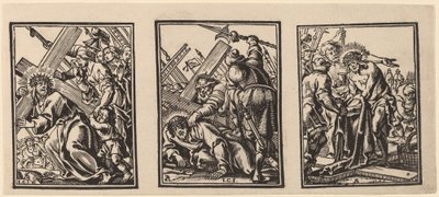 Trois scènes sur le chemin du Calvaire - Christoffel Jegher after Anthonis Sallaert