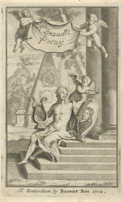Apollon avec le portrait de Caspar Brandt - Christoffel Lubienitzki