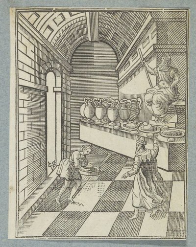 Daniel répand des cendres sur le sol du temple - Christoffel van Sichem (II)