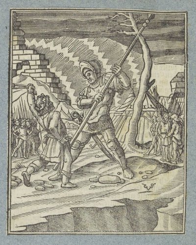 David vainc Goliath - Christoffel van Sichem (II)