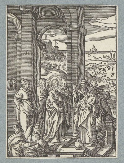 Les pharisiens et les scribes demandent un signe de Christ - Christoffel van Sichem (II)