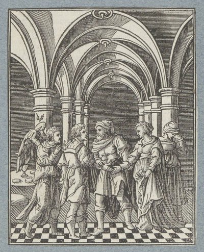 Mariage de Tobie et Sara - Christoffel van Sichem (II)