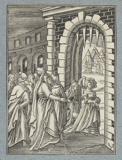 Judith et sa servante en route vers Holopherne - Christoffel van Sichem (II)