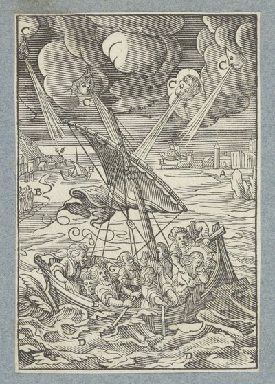 Tempête sur la mer de Galilée - Christoffel van Sichem (II)