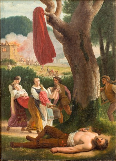 Hagbard et Signe, avant 1820 - Christoffer Wilhelm Eckersberg