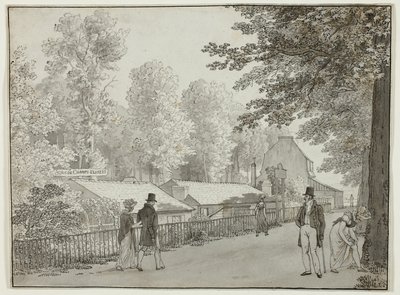 Relais, Avenue des Champs-Élysées, Paris (recto); Scène de la vie d