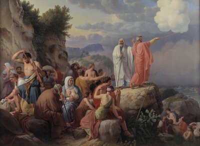 Les Israélites se reposant après la traversée de la mer Rouge, 1816 - Christoffer Wilhelm Eckersberg