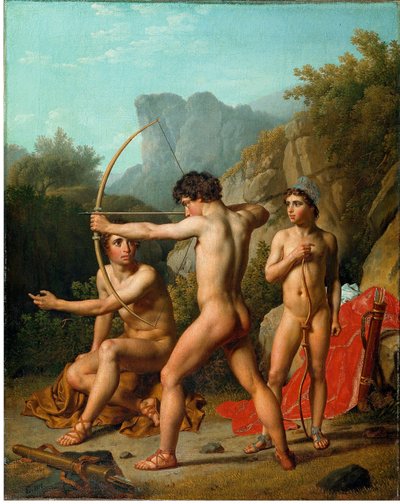 Trois garçons spartiates s