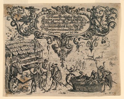 Page de titre du Neüw Grotteßken Buch - Christoph Jamnitzer