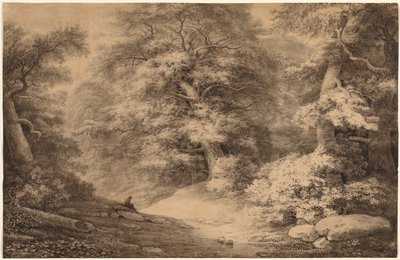 Bois de hêtres avec un voyageur au repos, 1803 - Christoph Nathe