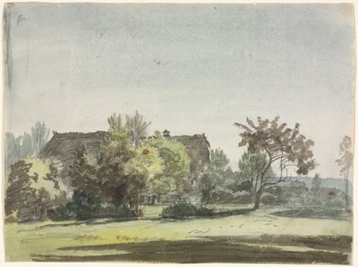 Ferme derrière les arbres - Christoph Nathe