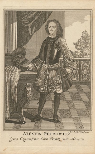 Portrait du tsarévitch Alexeï Petrovitch de Russie 1690-1718 - Christoph Wiegel