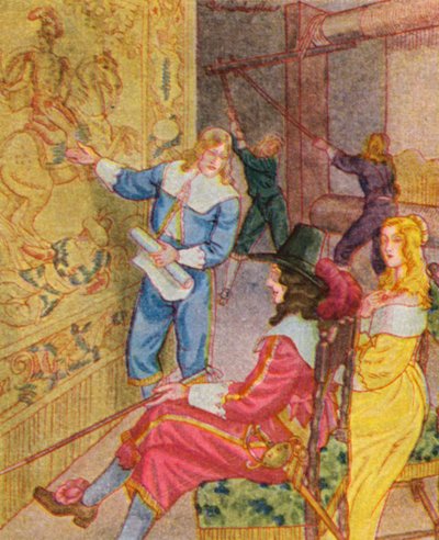 Tapisserie de Gobelins (lithographie en couleur) - Christophe (1856 1945)