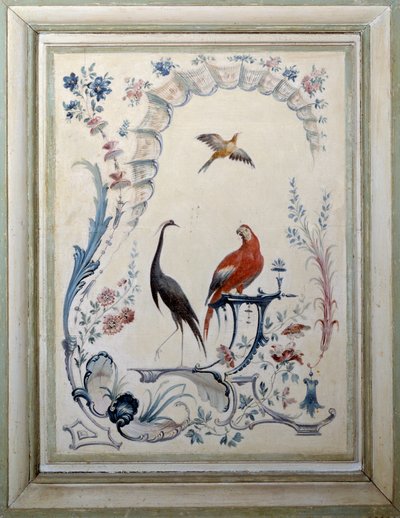 Oiseaux, enseigne du grand salon du château de Champs-sur-Marne - Christophe Huet