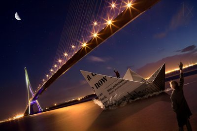 Voyage au clair de lune à bord d