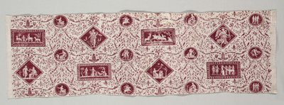 Bande de coton imprimé à la planche, 1795-1799 - Christophe Philippe Oberkampf