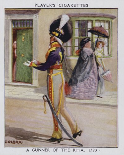 Un artilleur de la Royal Horse Artillery - Christopher (after) Clark
