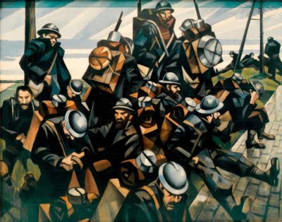 Troupes au repos - Christopher Richard Wynne Nevinson