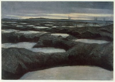 Après une poussée, des artistes britanniques au front, continuation du Front occidental, 1918 - Christopher Richard Wynne Nevinson