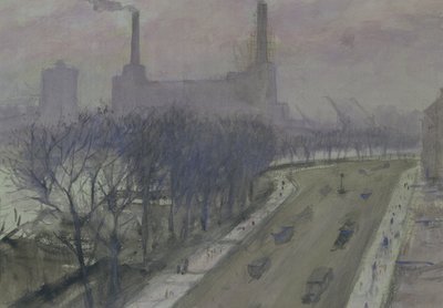 Centrale électrique de Battersea, vers 1935 - Christopher Richard Wynne Nevinson
