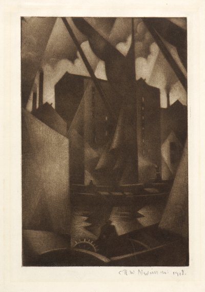 Docks, 1918 - Christopher Richard Wynne Nevinson