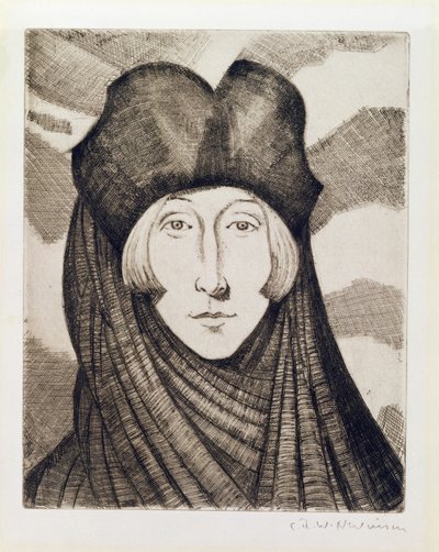 Edith Sitwell (1887-1964) 1927 - Christopher Richard Wynne Nevinson