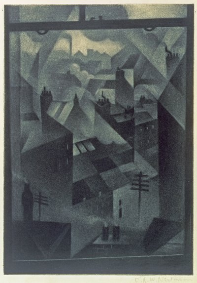 Depuis une fenêtre de bureau, 1918 - Christopher Richard Wynne Nevinson