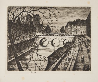 Notre Dame, Les Quais de Paris, pub.1931 - Christopher Richard Wynne Nevinson