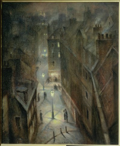 Crépuscule à Soho, c.1924 - Christopher Richard Wynne Nevinson