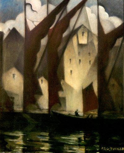 Bords de la Tamise, 1941 - Christopher Richard Wynne Nevinson