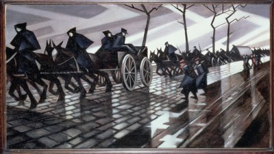La route vers Ypres - Christopher Richard Wynne Nevinson