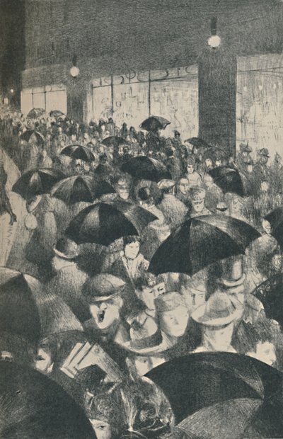 Soirée pluvieuse, Oxford Street, 1919 - Christopher Richard Wynne Nevinson