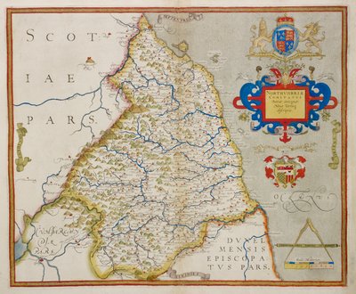 Carte de Northumbria, de 