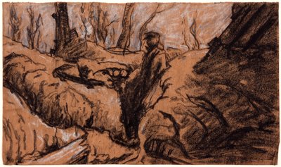 Un homme dans une tranchée, c. 1914 - Christopher Williams