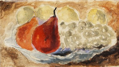 Coquillage, plat et fruits, vers 1922 - Christopher Wood