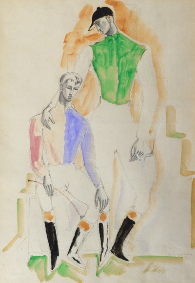 Deux jockeys - Christopher Wood