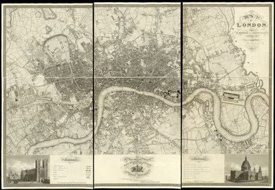 Carte de Londres, d