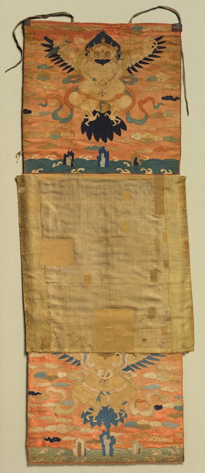 Vajrapani Mont brodé avec Garuda - Chöying Dorjé, the Tenth Black Hat Karmapa (Tibetan