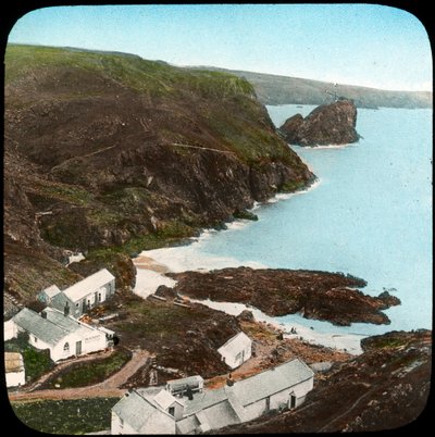 Kynance Cove et village, Cornouailles, fin du 19ème ou début du 20ème siècle - Church Army Lantern Department