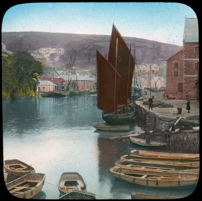 Looe, depuis le quai, Cornouailles, fin 19e ou début 20e siècle - Church Army Lantern Department
