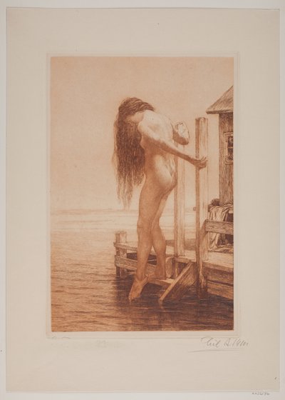 Dame se baignant - Cilius Johannes Konrad Andersen