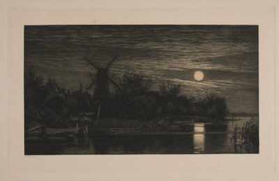 Soirée au clair de lune à Tubæk - Cilius Johannes Konrad Andersen