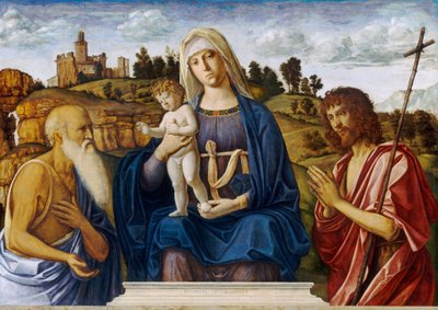 Madone et enfant avec Saint Jérôme et Saint Jean-Baptiste - Cima da Conegliano